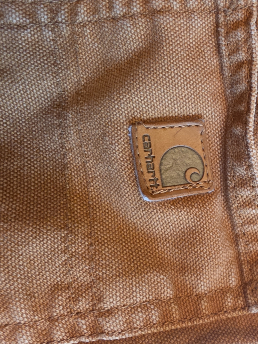 Carhartt Kids Rust Brown Canvas  Jeans with Logo Patch 4t
